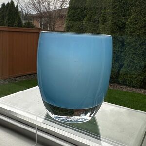Glassybaby “Keep Cool” Triskelion Blue Votive 🩵🩵🩵